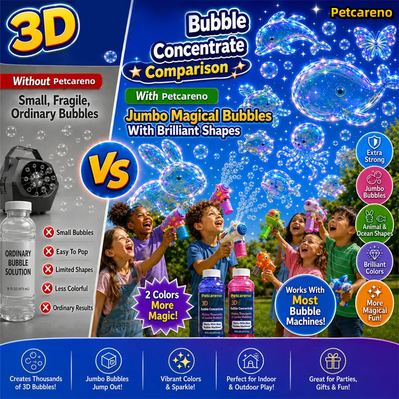 Petcareno® Super 3D Bubble Concentrate —— Animal & Ocean Fantasy Theme