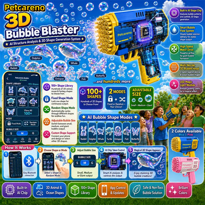 Petcareno® Super 3D Bubble Concentrate —— Animal & Ocean Fantasy Theme