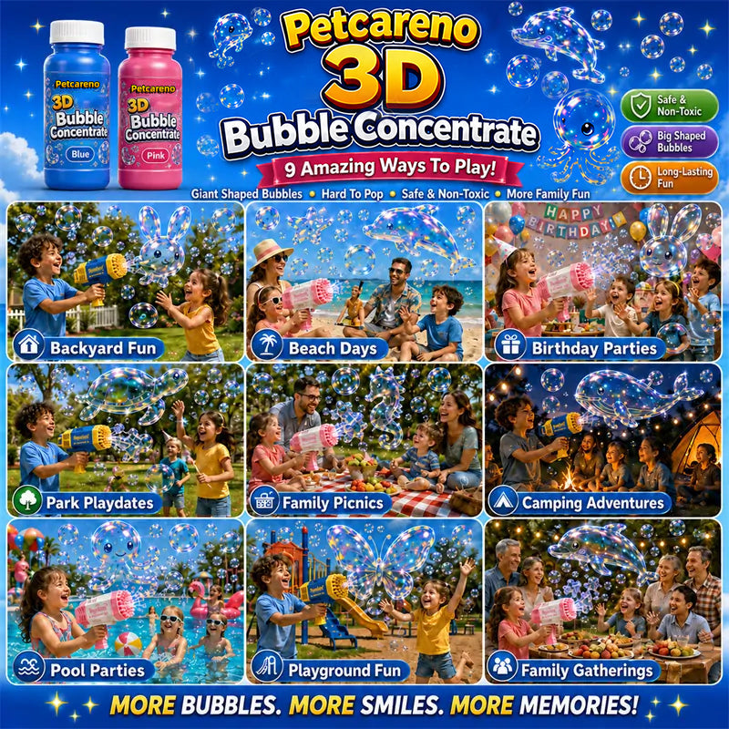 Petcareno® Super 3D Bubble Concentrate —— Animal & Ocean Fantasy Theme