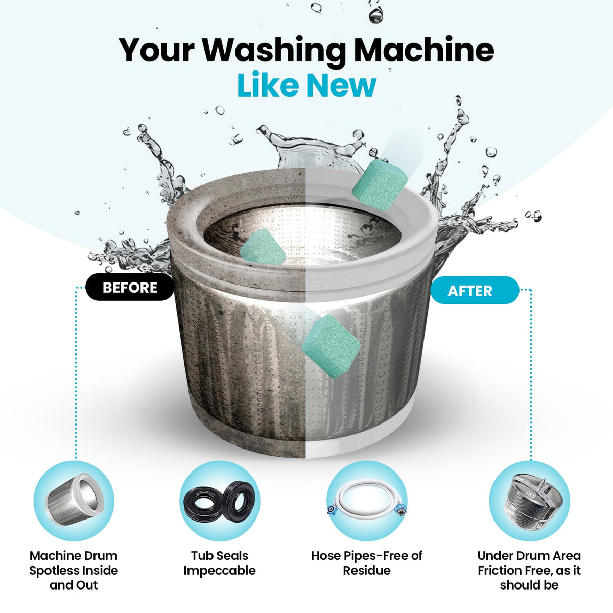 Petcareno Washing Machine Cleaner