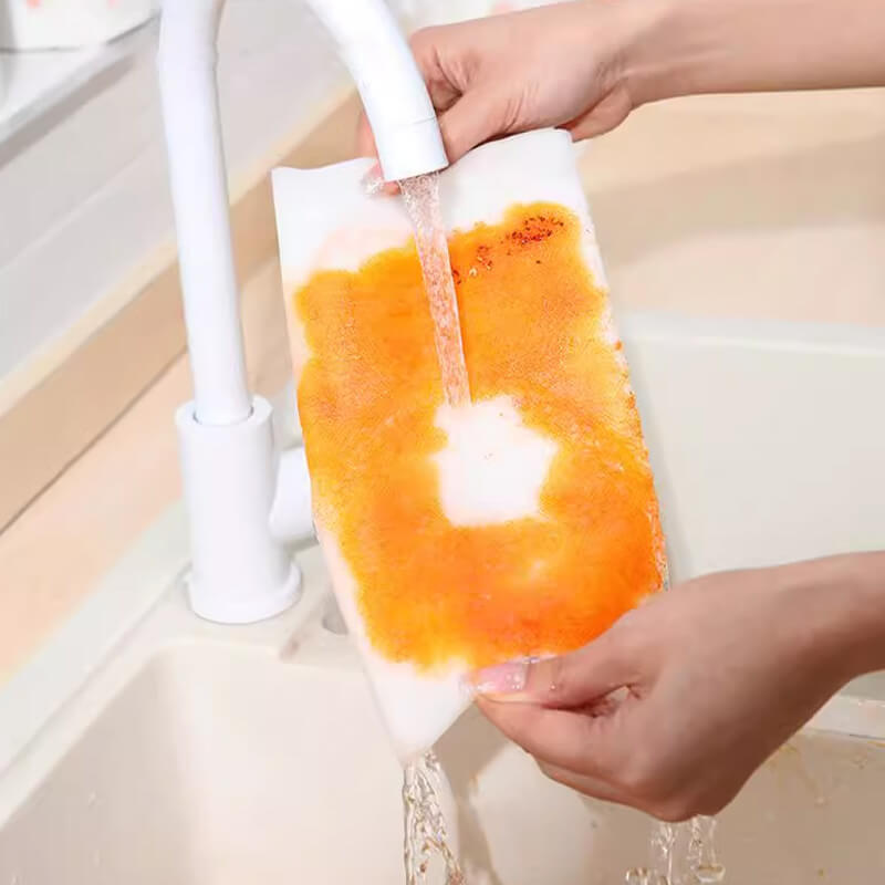 50Pcs Per Roll Reusable Cleaning Lazy Rags, Washable Kitchen Dish Towels & Multi-Purpose Wiping Cloths